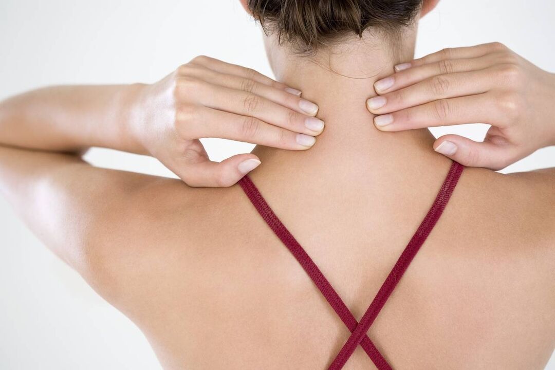 Selbstmassage des Nackens bei Osteochondrose